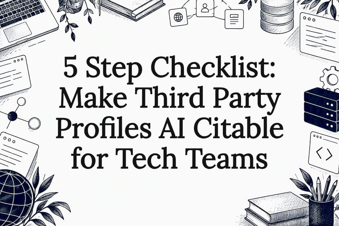 5 Step Checklist: Make Third Party Profiles AI Citable for Tech Teams