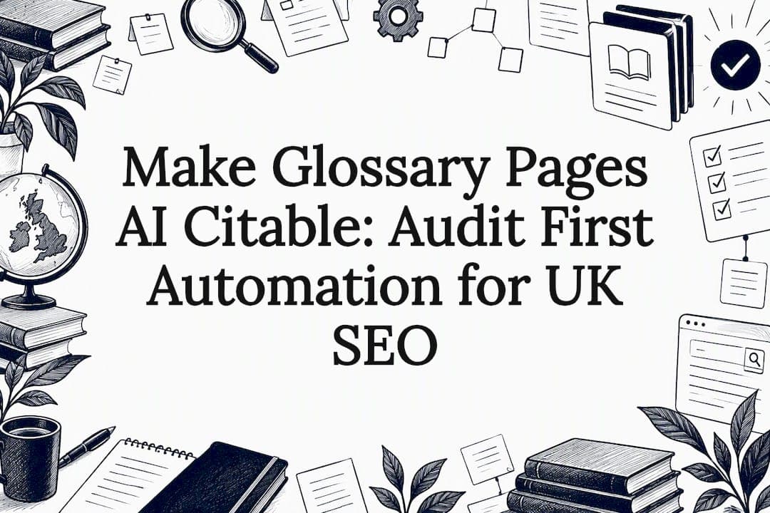 Make Glossary Pages AI Citable: Audit First Automation for UK SEO